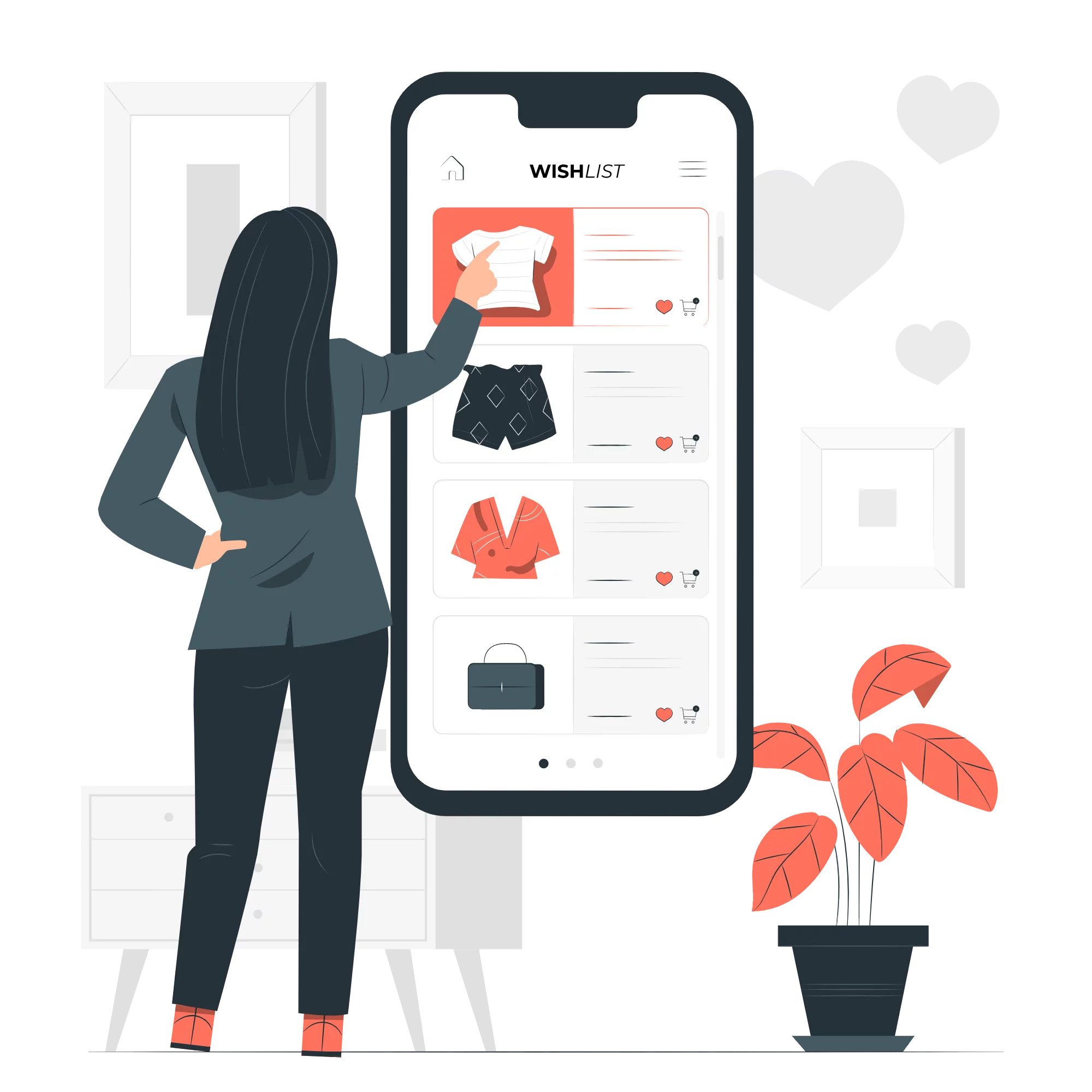 Telos eCommerce Website 18 Online wishes list-pana